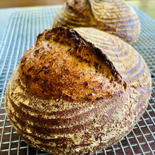Load image into Gallery viewer, Organic Ancient Grain Sourdough Loaf (high protein lower gluten)