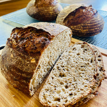 Load image into Gallery viewer, Organic Ancient Grain Sourdough Loaf (high protein lower gluten)
