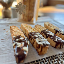 Load image into Gallery viewer, Almond Biscotti with Chocolate Ganache

