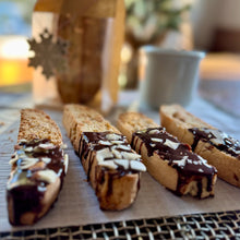 Load image into Gallery viewer, Almond Biscotti with Chocolate Ganache
