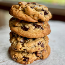 Load image into Gallery viewer, Salted Buckwheat Chocolate Chunk Cookies
