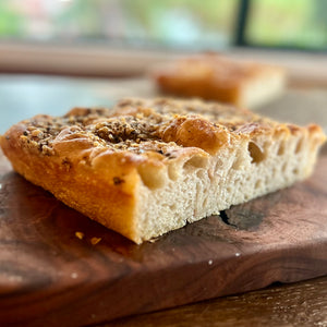 Cacio e Pepe Foccacia Bread