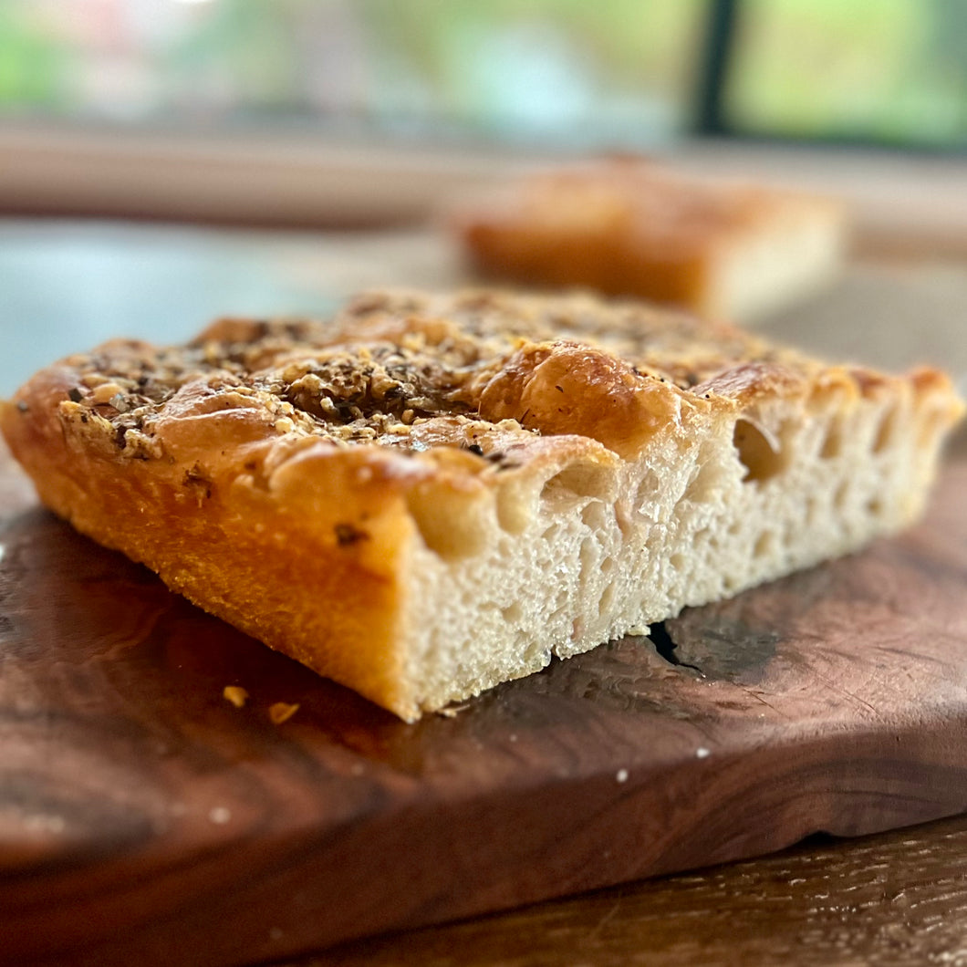 Cacio e Pepe Foccacia Bread