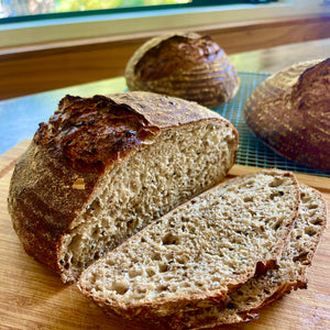 Whole Wheat Sourdough Boule