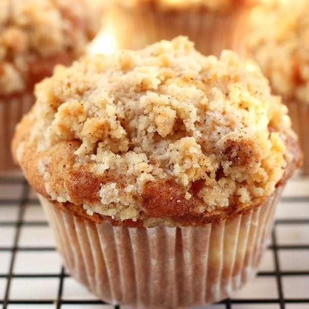 Honey Peach Muffins with Oat Streusel Topping